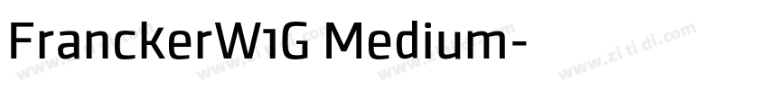 FranckerW1G Medium字体转换